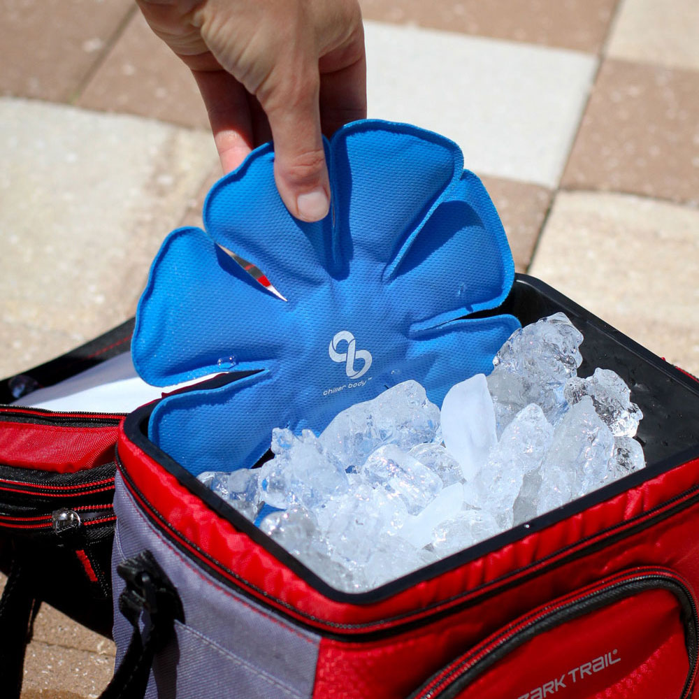 photo of ice cooler and Cooling Hat Insert