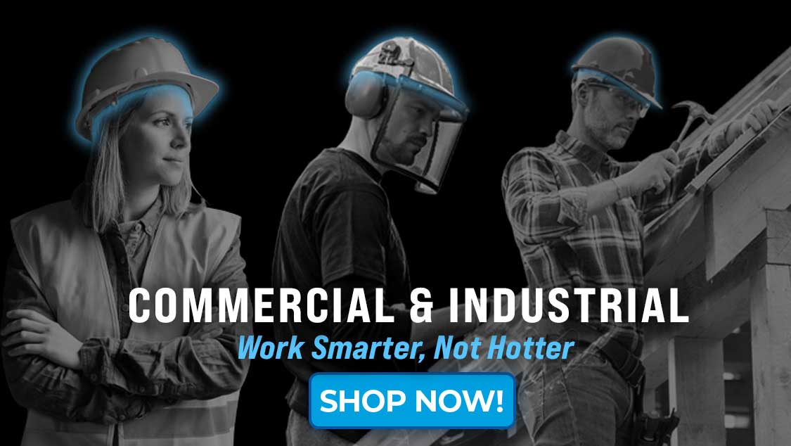 Graphic image of Chiller Body Cooling Hat Inserts for workers. Click on this graphic to order.