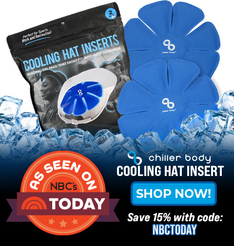 Click on this graphic to order with image of Chiller Body Cooling Hat Inserts